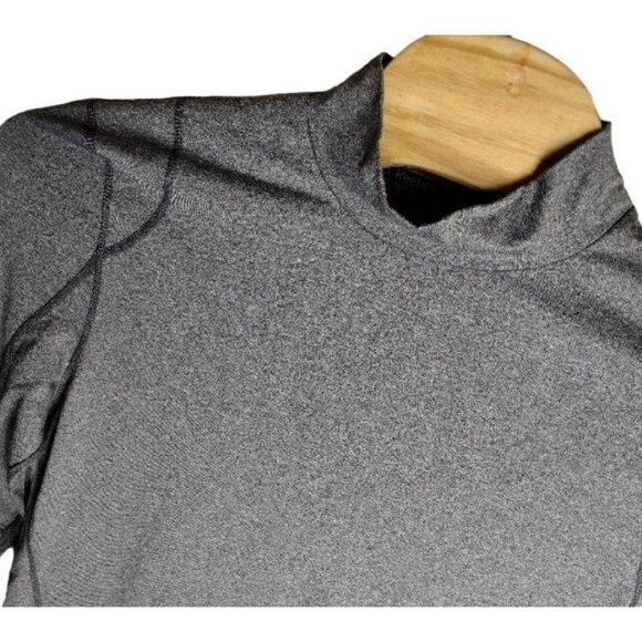 Reebok Compression Women Grey Large Turtle‎ Neck Long Sleeve Performance Shirt - Picture 1 of 8